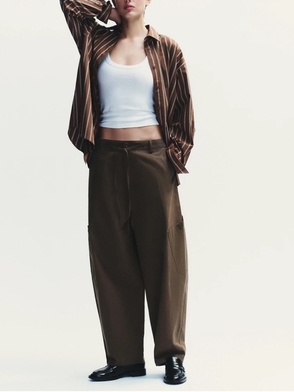 Zara barrel pants